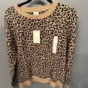 Leopard sweater, size L